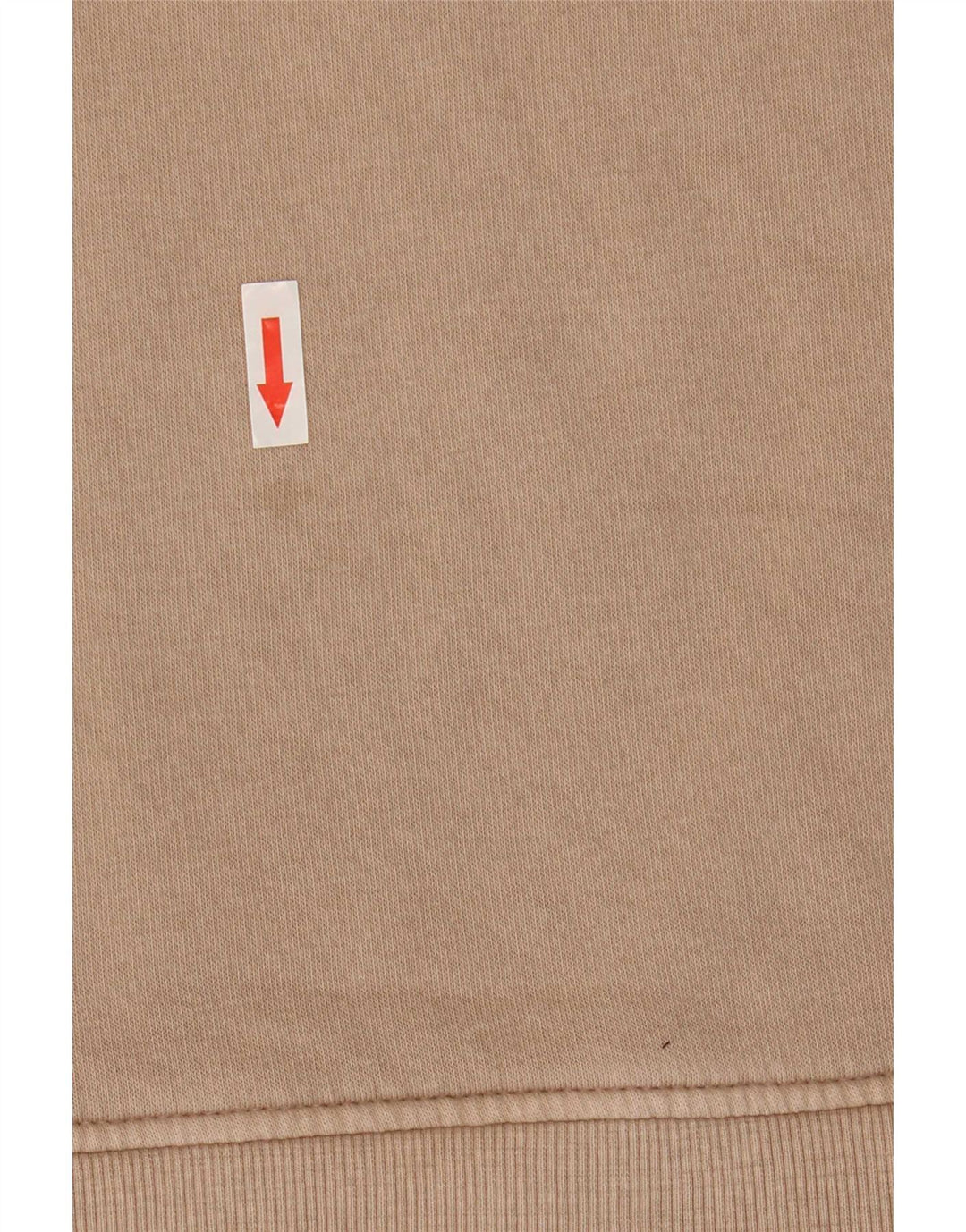 Zara Dame Oversized Sweatshirt Jumper UK 14 Medium Beige Bomuld