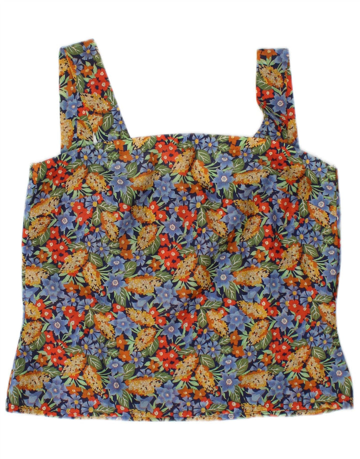 Vintage Dame Cami Top UK 10 Small Multicolored Floral