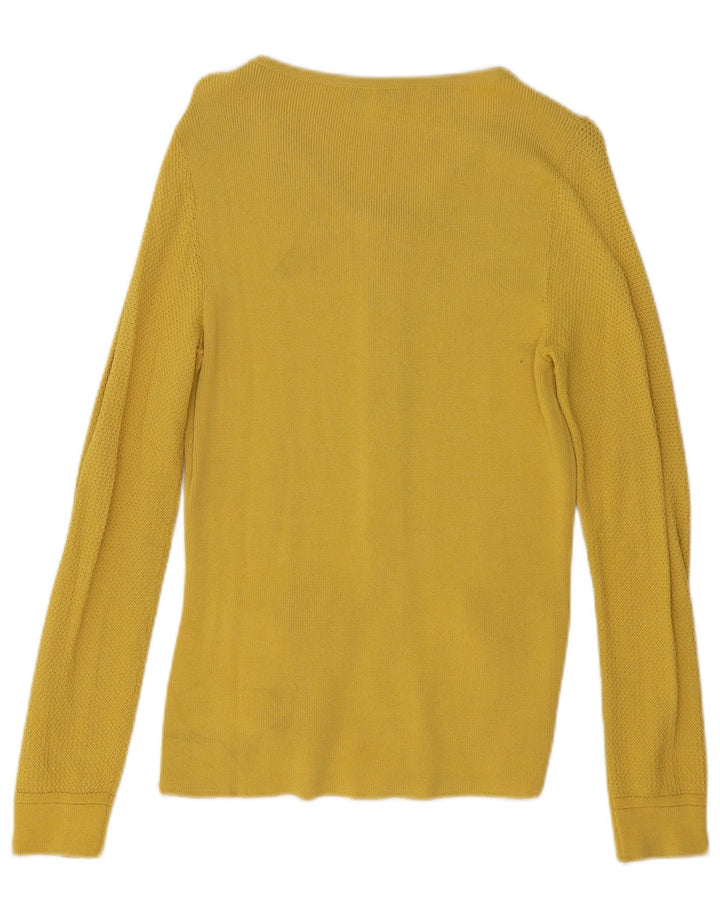Luisa Spagnoli Dame Cardigan Sweater UK 14 Medium Gul