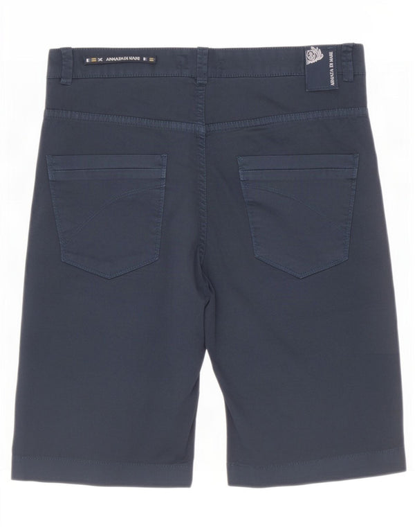 Armata Di Mare Mens Casual Shorts IT 46 Small W32 Navy Blue Cotton
