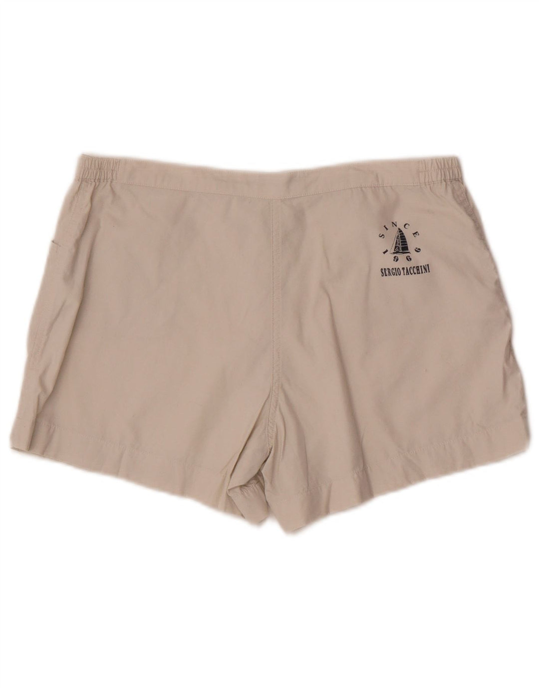 Sergio Tacchini Dame Casual Shorts IT 42 Medium W30 Hvid Bomuld