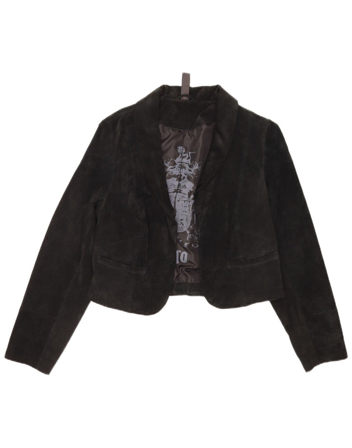 Vintage Dame Ruskind Bolero Jacket IT 40 Lille Sort