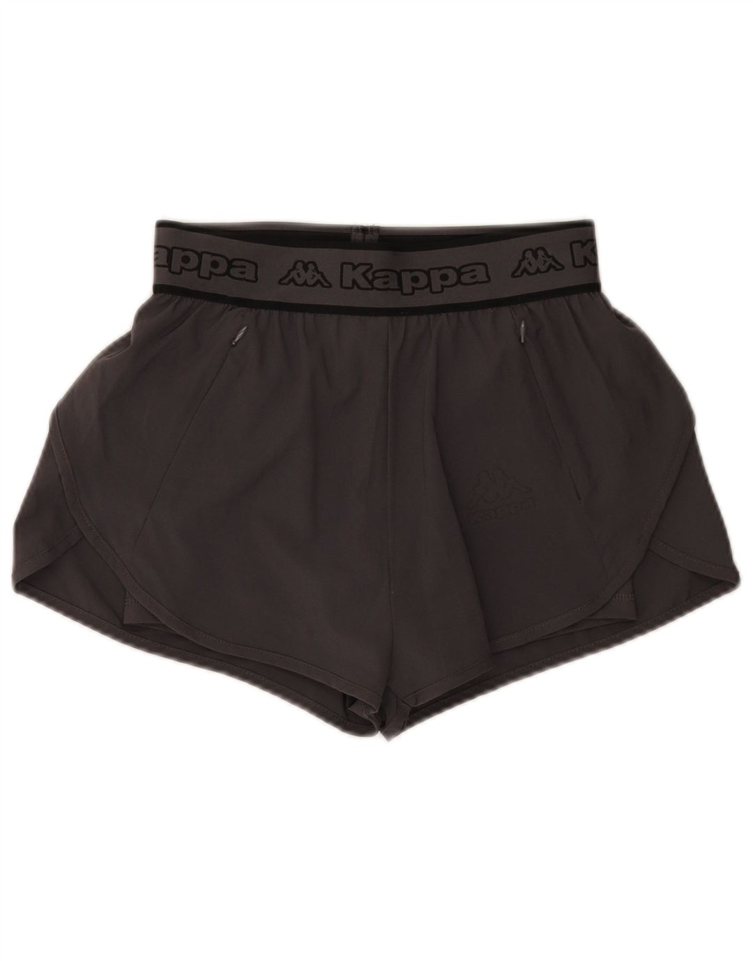 Kappa Graphic Sports Shorts til kvinder UK 6 XS Grå Polyester