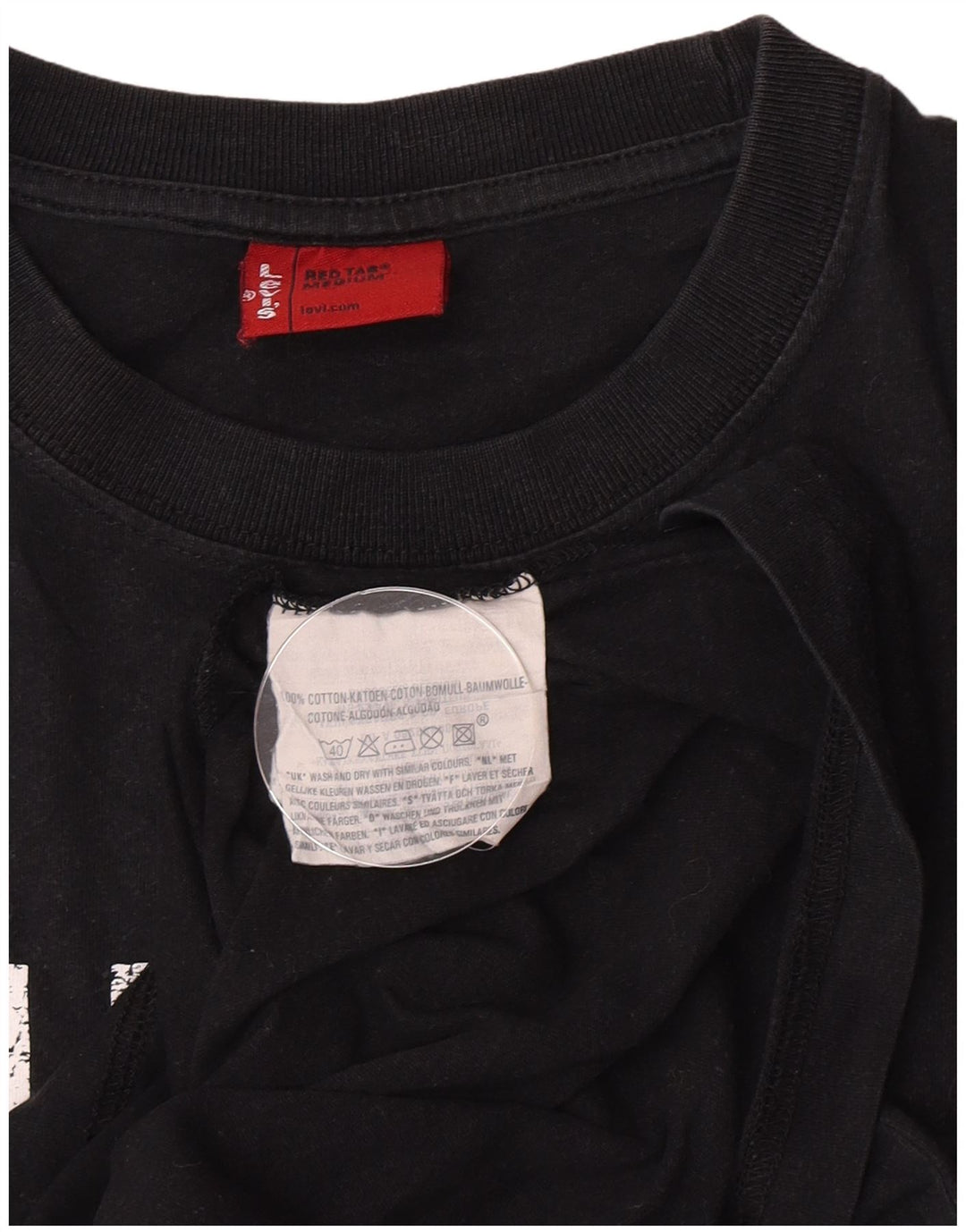 Levi's Herre grafisk T-shirt top mellem sort bomuld