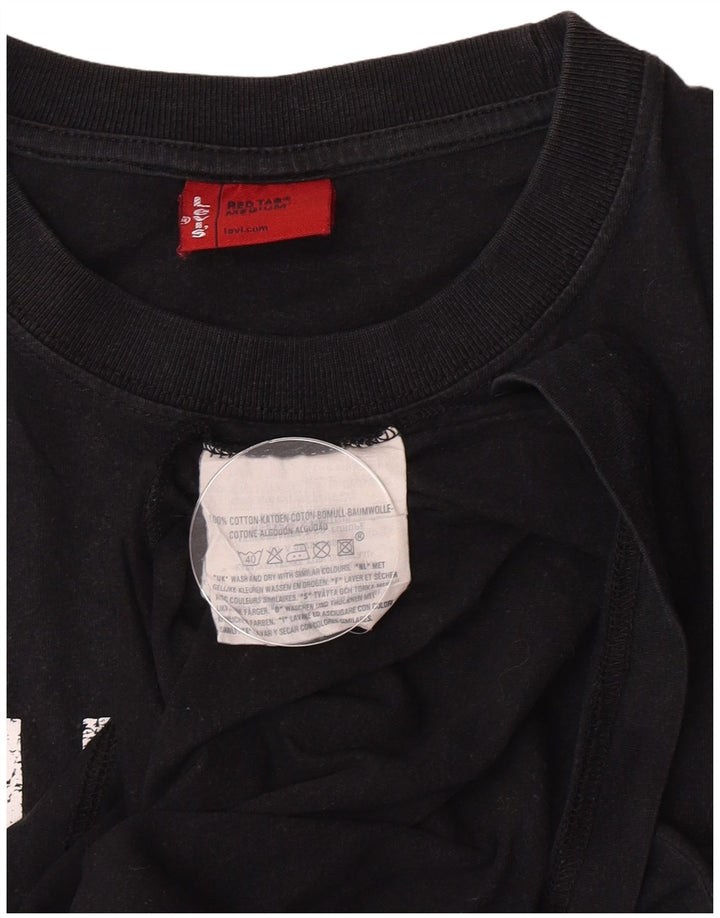 Levi's Herre grafisk T-shirt top mellem sort bomuld