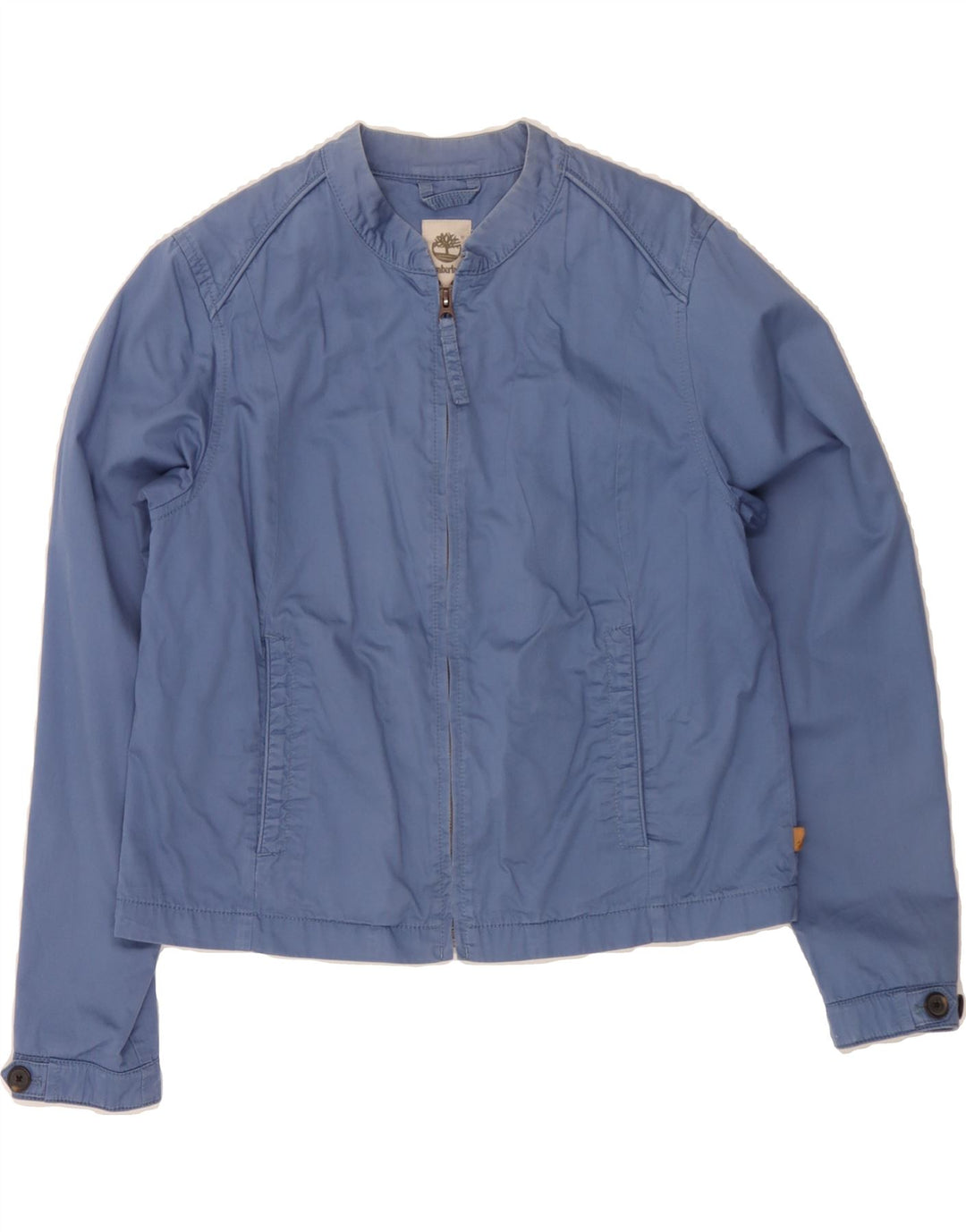 TIMBERLAND Womens Crop Bomber Jacket UK 18 XL Blue Vintage Timberland and Second-Hand Timberland from Messina Hembry 