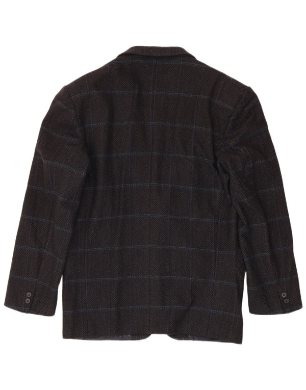 Weekend Herre 2-knaps blazerjakke IT 48 Medium Sort Ternet Virgin Wool