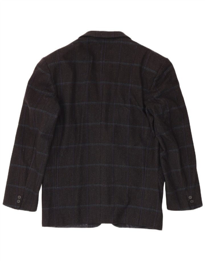 Weekend Herre 2-knaps blazerjakke IT 48 Medium Sort Ternet Virgin Wool