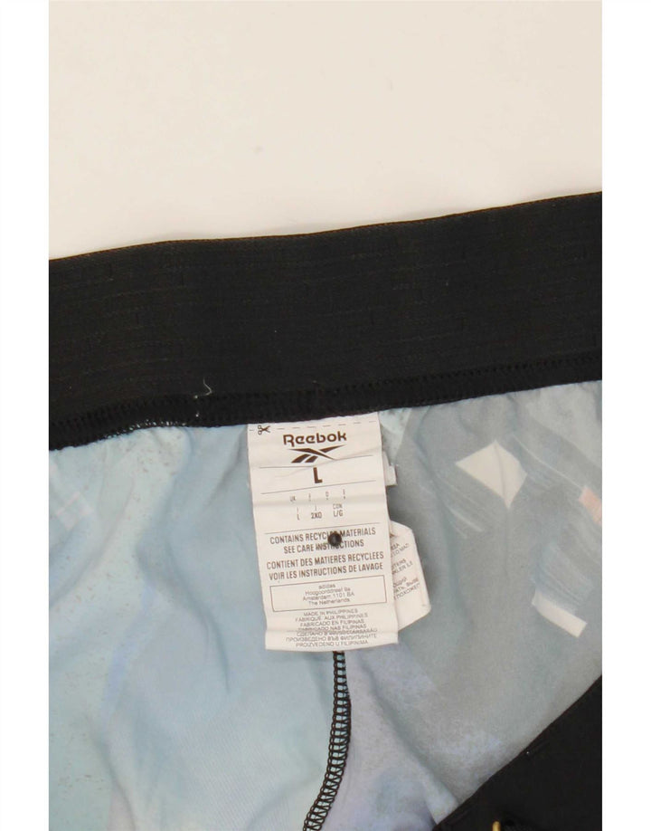 Reebok Herre grafiske badeshorts Store blå Colourblock Polyester