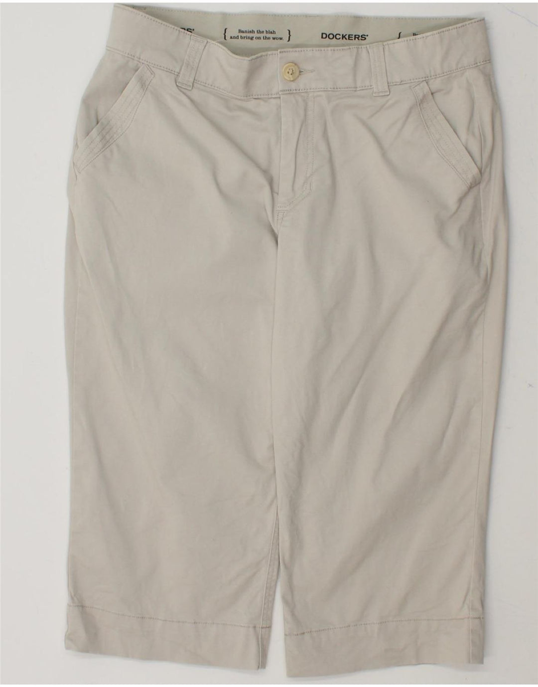 DOCKERS Womens Bermuda Shorts US 12 Large W34 Grey Cotton Vintage Dockers and Second-Hand Dockers from Messina Hembry 