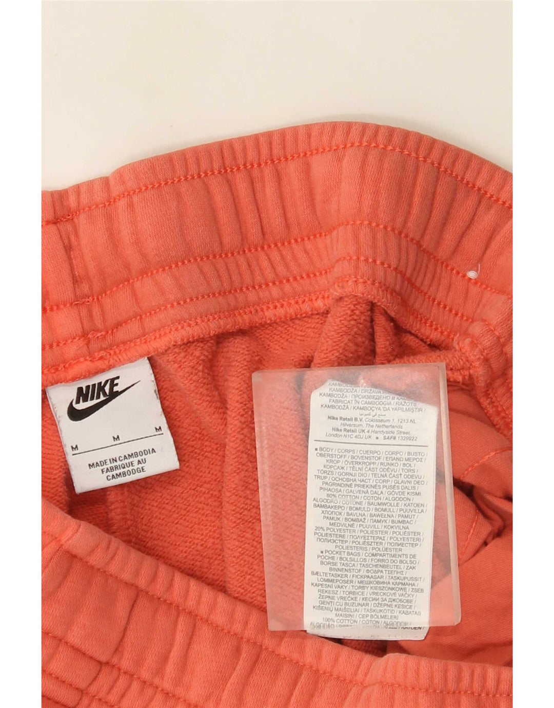 Nike Herre grafisk træningsdragt Bukser Joggers Medium Orange Bomuld