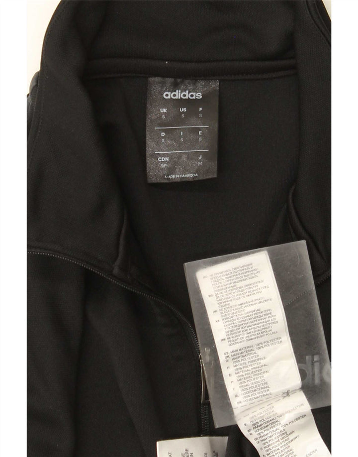 Adidas Herre Climalite Pullover med lynlås-hals Træningsdragt Top Lille sort polyester