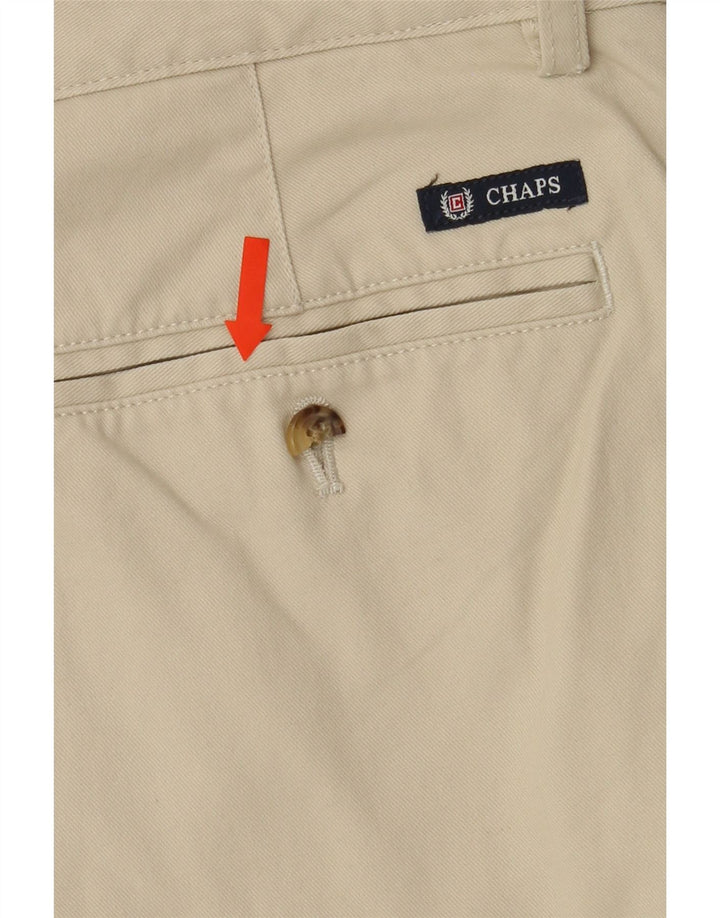 CHAPS Mens Chino Shorts W40 XL Beige Cotton Vintage Chaps and Second-Hand Chaps from Messina Hembry 