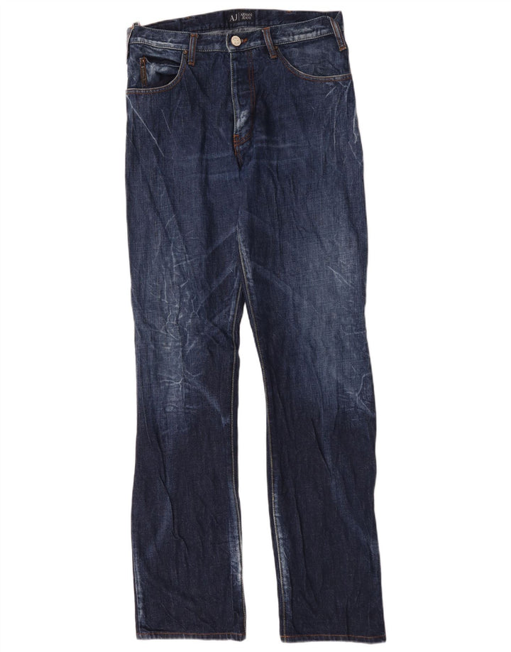 Armani Straight Jeans til mænd W32 L35 Marineblå