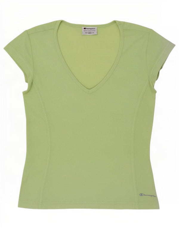 Champion Dame T-Shirt Top UK 12 Medium Grøn