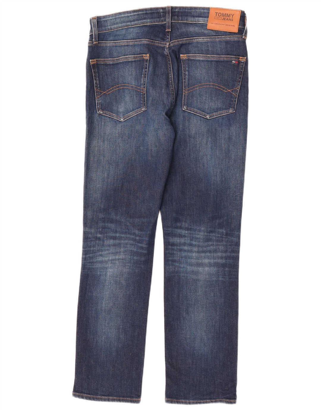 Tommy Hilfiger Herre Straight Jeans W32 L30 Blå Bomuld