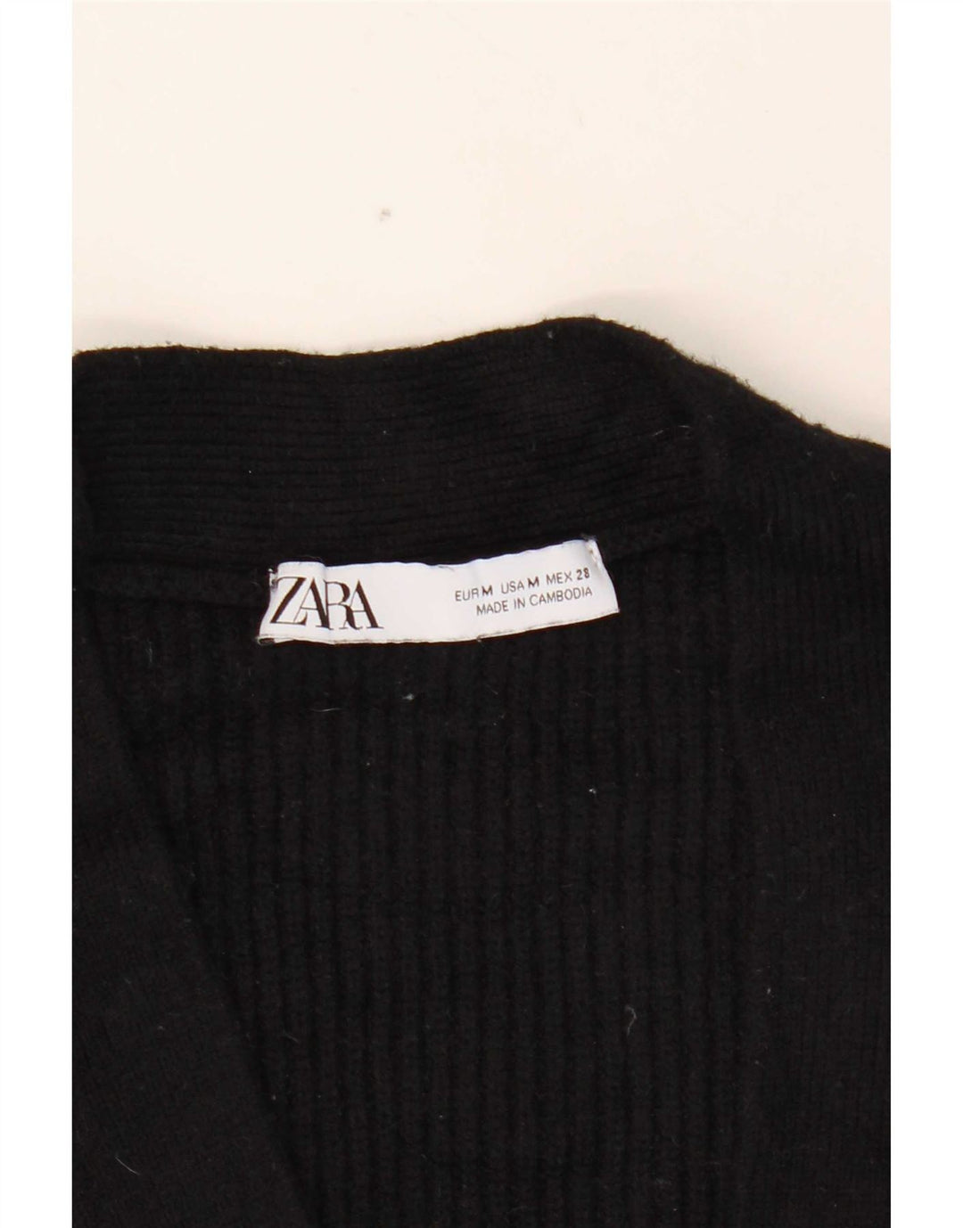 Zara Kvinders Oversized Cardigan Sweater UK 14 Medium Sort