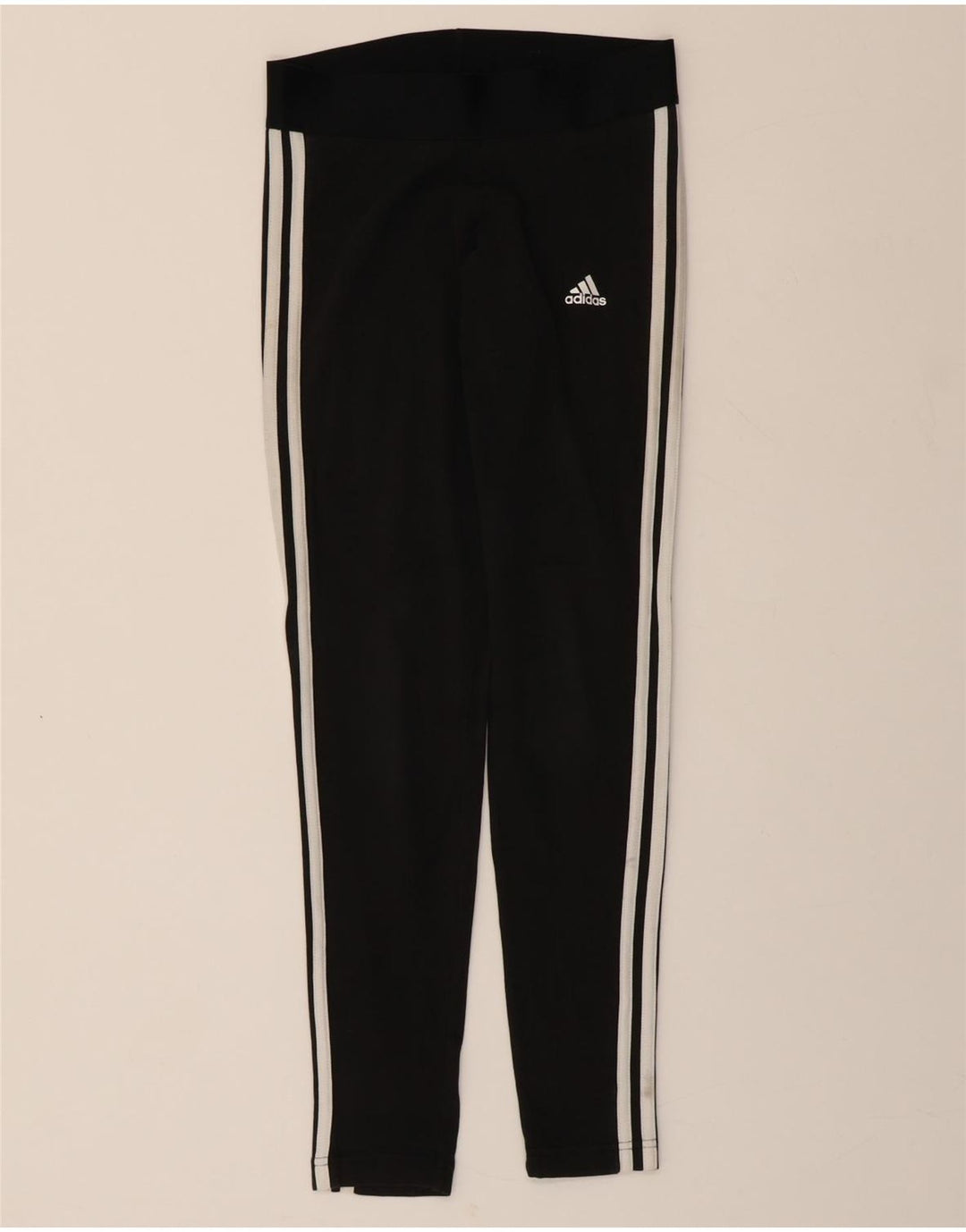ADIDAS Womens Leggings UK 8/10 Small  Black Cotton Vintage Adidas and Second-Hand Adidas from Messina Hembry 