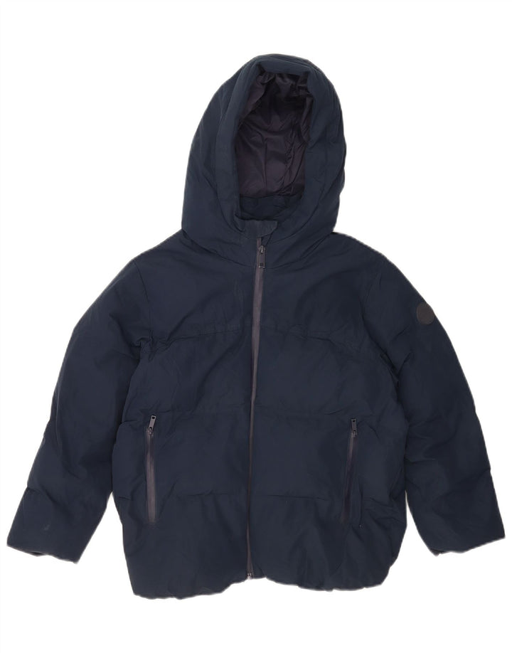 Zara hættejakke til piger 8-9 år marineblå polyester