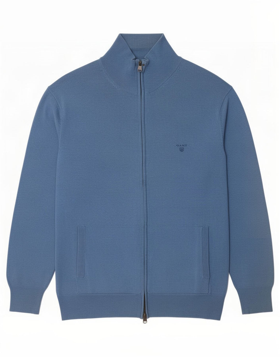 Gant herre cardigan sweater XL blå bomuld