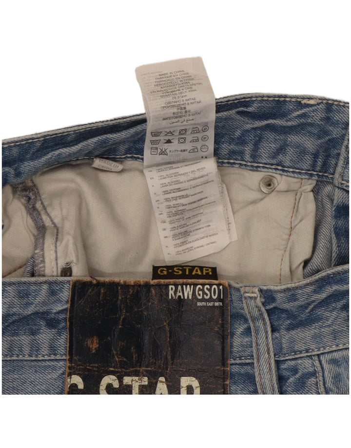 G-Star Straight Jeans til mænd W33 L32 Blå Bomuld