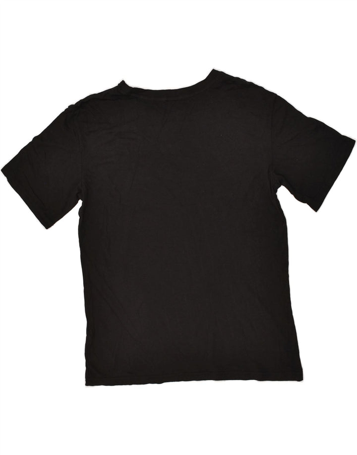 PUMA Womens Graphic T-Shirt Top UK 12 Medium Black | Vintage Puma | Thrift | Second-Hand Puma | Used Clothing | Messina Hembry 