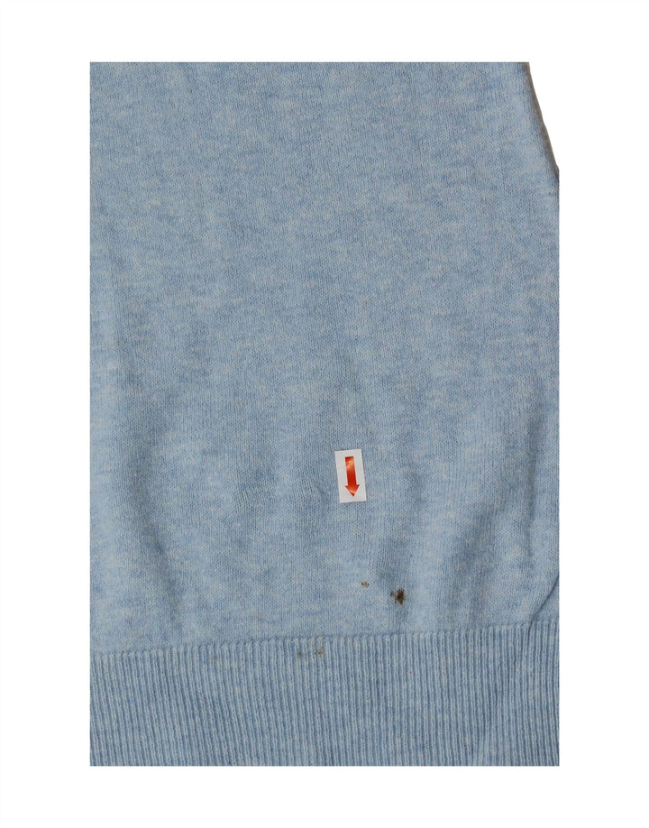 J. CREW Womens V-Neck Jumper Sweater UK  10 Small Blue Cotton Vintage J. Crew and Second-Hand J. Crew from Messina Hembry 