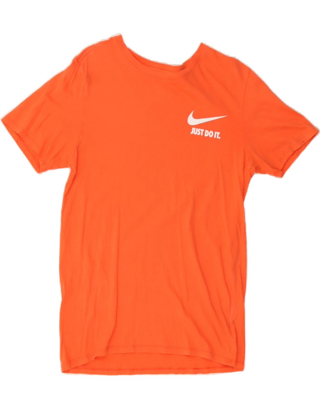 NIKE Mens Athletic Cut Graphic T-Shirt Top Small Orange Vintage Nike and Second-Hand Nike from Messina Hembry 