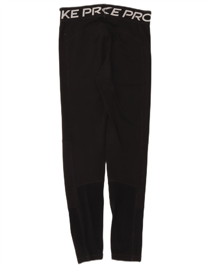 Nike piger grafiske leggings 13-14 år XL sort polyester