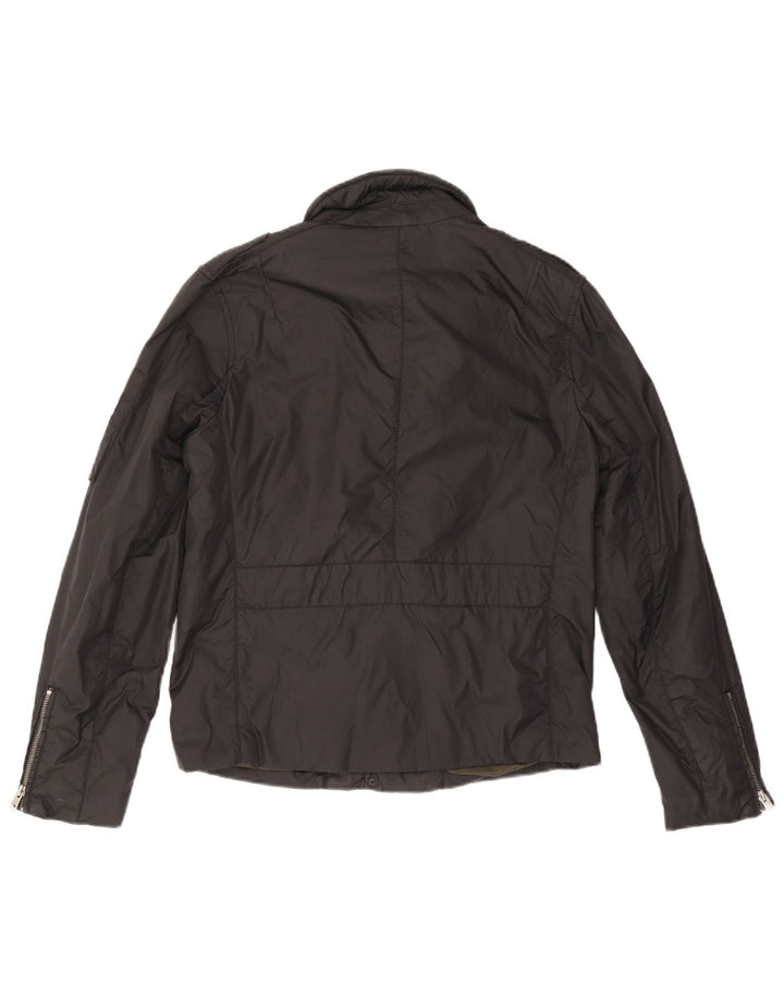 ALL SAINTS Herre Military Jacket UK 38 Medium Sort Nylon