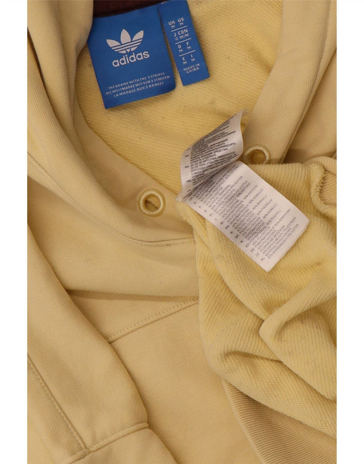 ADIDAS Mens Hoodie Jumper Medium Yellow Cotton Vintage Adidas and Second-Hand Adidas from Messina Hembry 