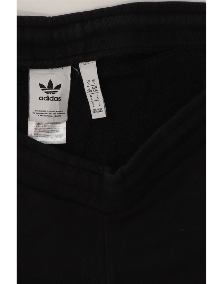 ADIDAS Sportshorts til mænd store sorte bomuld