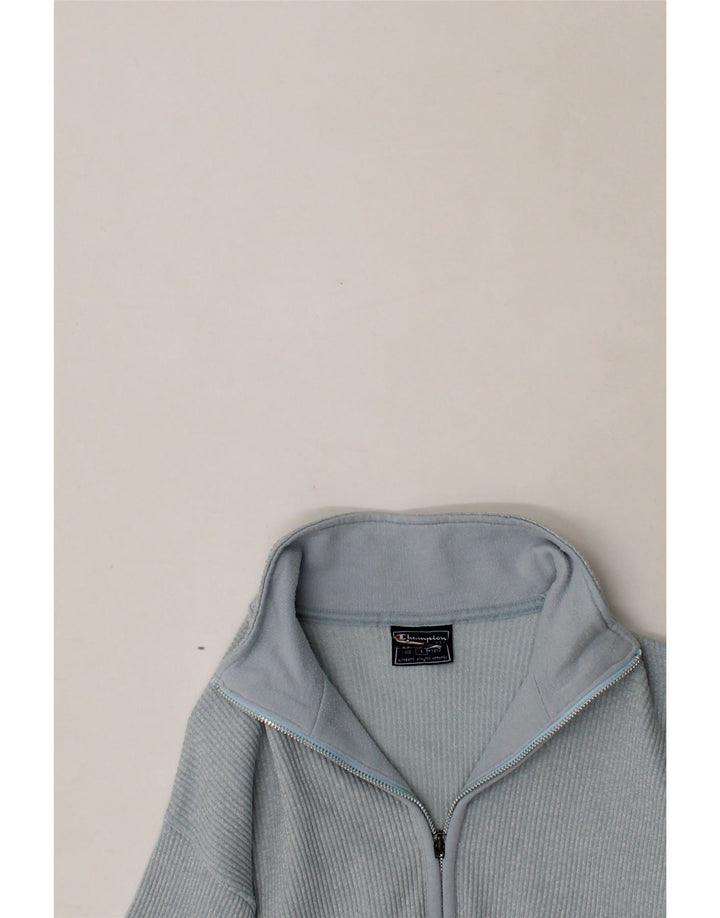 CHAMPION Womens Cardigan Sweater UK 16 Large Blue Cotton Vintage Champion and Second-Hand Champion from Messina Hembry 