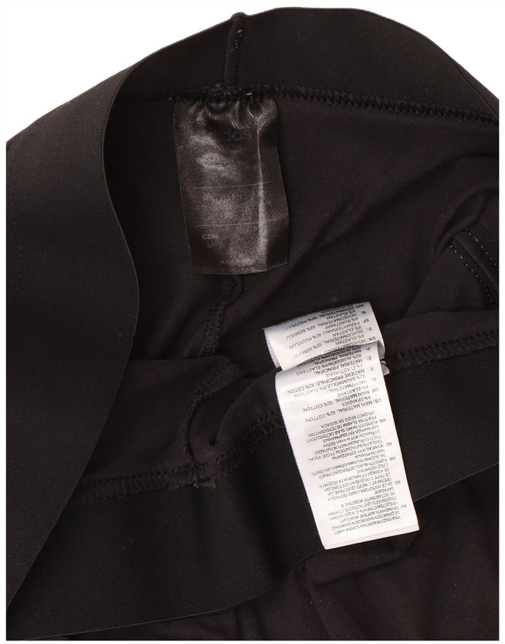 ADIDAS Womens Leggings UK 8/10 Small Black Cotton