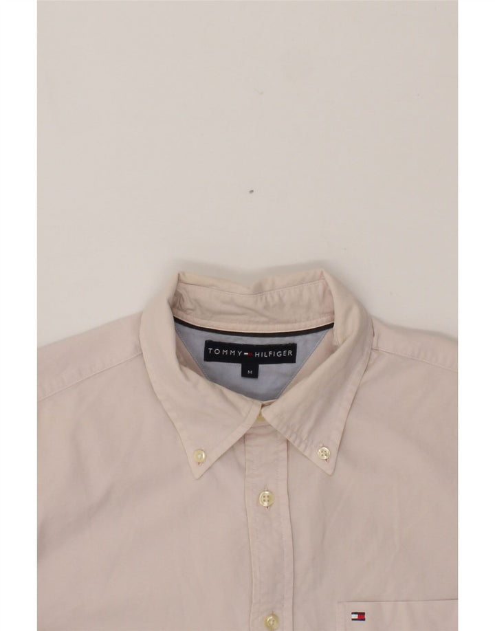 TOMMY HILFIGER Mens Shirt Medium Pink Cotton Vintage Tommy Hilfiger and Second-Hand Tommy Hilfiger from Messina Hembry 