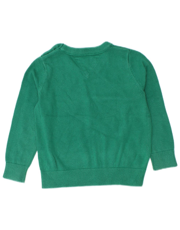 Tommy Hilfiger Baby Boys V-hals sweater 12-18 måneder Grøn