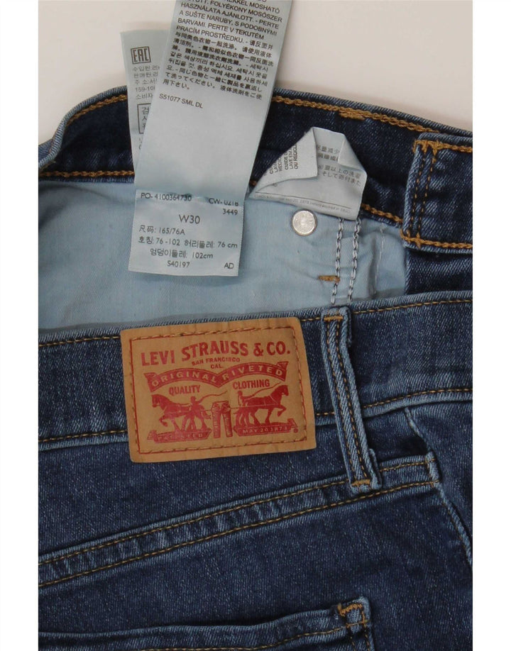 Levi's Dame Capri Jeans W30 L23 Blå Bomuld
