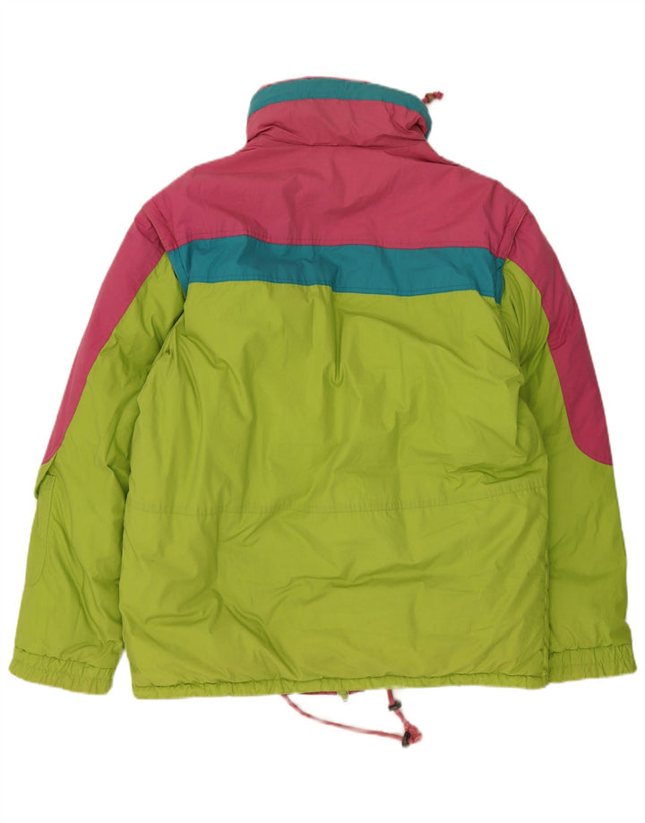 MC Kee's Herre Skijakke UK 40 Large Green Colourblock Polyester