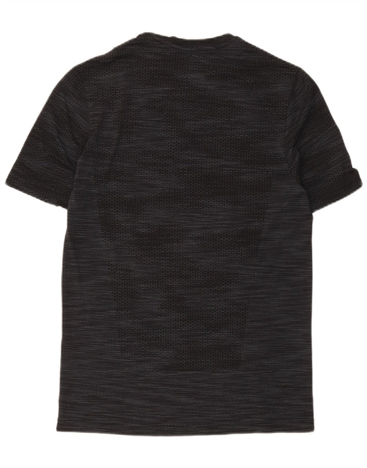 Under Armour Herre Heat Gear T-Shirt Top Medium Sort Flecked