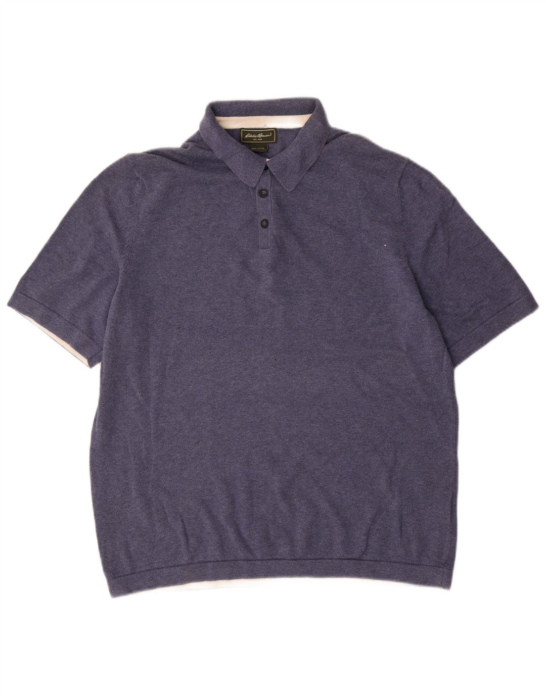 EDDIE BAUER Poloshirt til mænd Medium blå bomuld