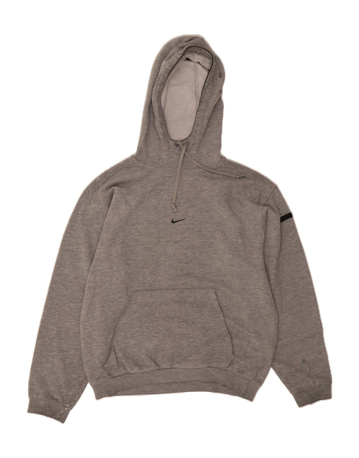 NIKE Mens Hoodie Jumper UK 39/41 Medium Grey Cotton Vintage Nike and Second-Hand Nike from Messina Hembry 