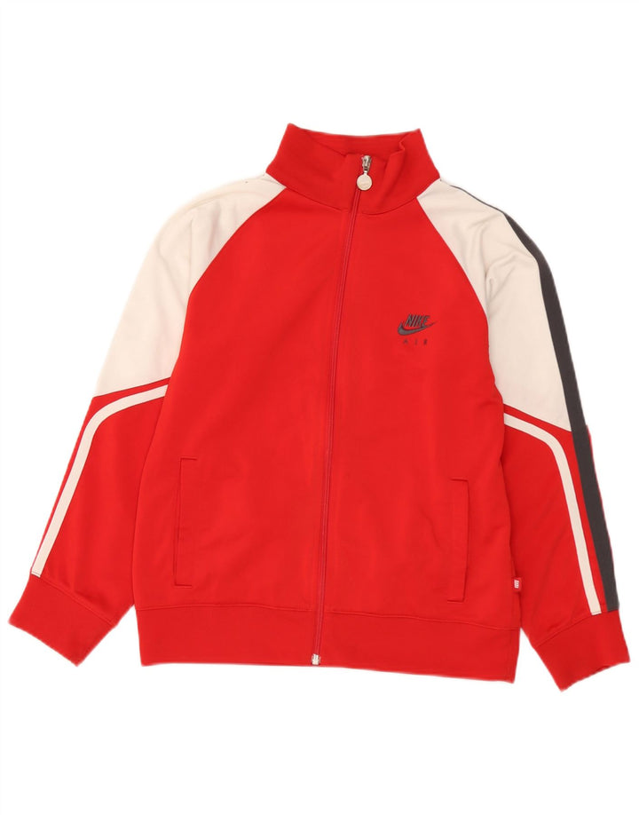 Nike drenge grafisk træningsdragt topjakke 10-11 år Medium rød farveblok