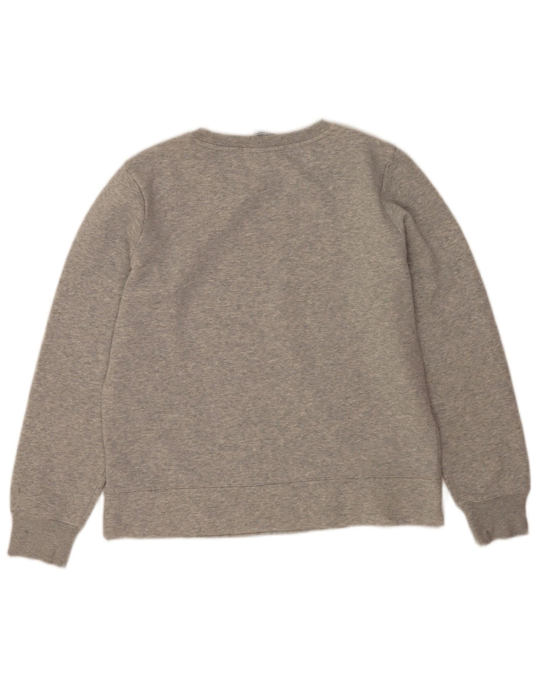 Champion Dame Grafisk Sweatshirt Jumper UK 14 Medium Grey Flecked