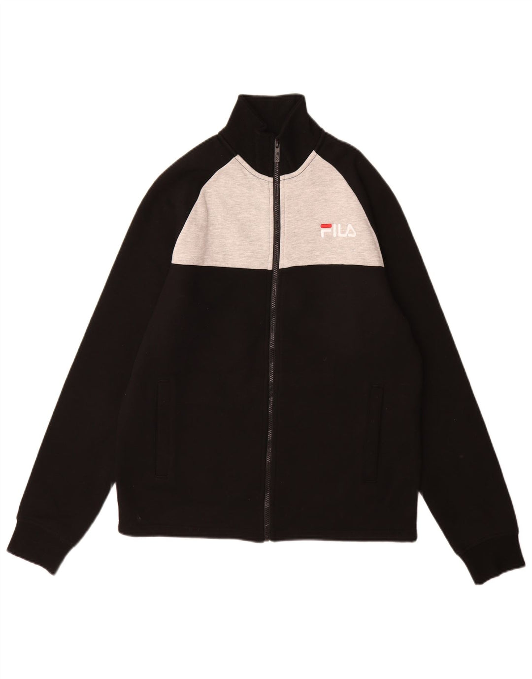 Fila Træningsdragt til mænd Top jakke Lille sort Colourblock Polyester