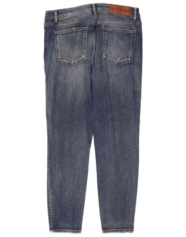 Desigual Dame Distressed Slim Jeans W32 L26 Blå Bomuld