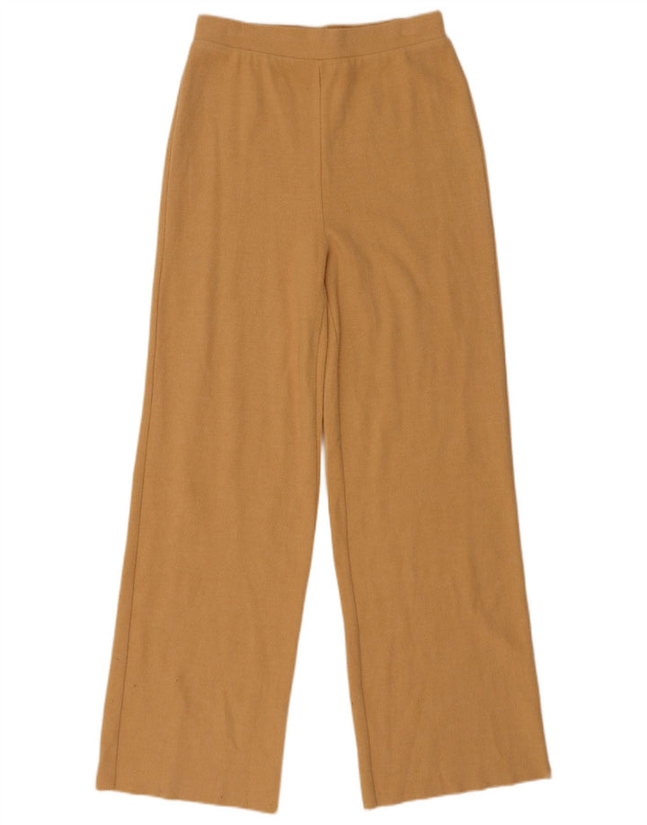 Zara Træningsdragtsbukser til kvinder UK 8 Small Beige Bomuld