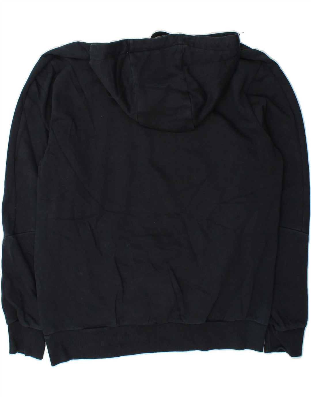 PUMA Mens Graphic Hoodie Jumper Medium Black Cotton Vintage Puma and Second-Hand Puma from Messina Hembry 