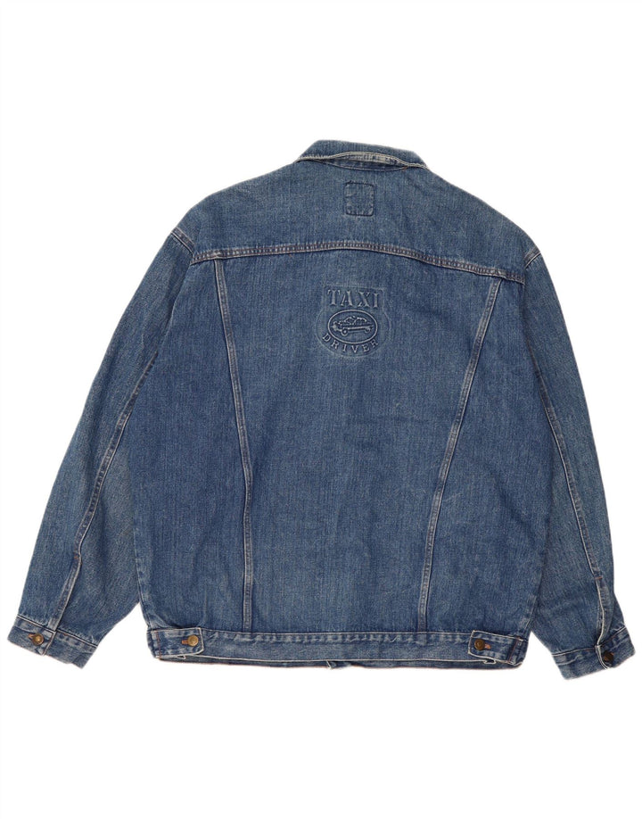 VINTAGE Denimjakke til mænd UK 42 XL Blå Bomuld