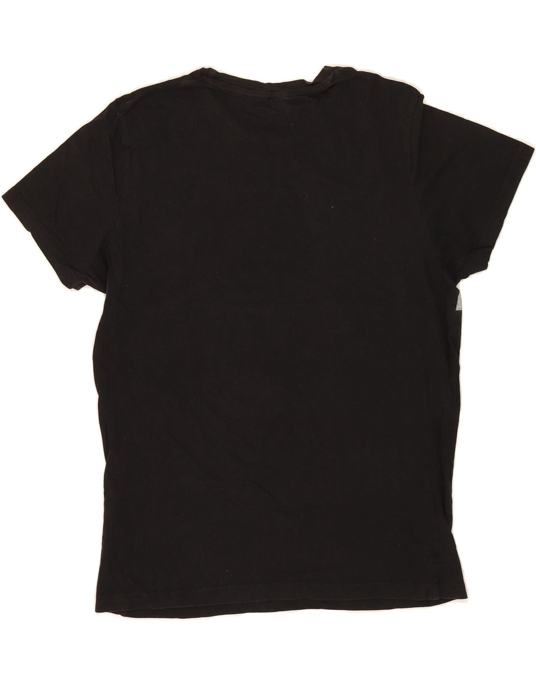 JACK & JONES Mens Graphic T-Shirt Top Medium Black Colourblock Cotton Vintage Jack & Jones and Second-Hand Jack & Jones from Messina Hembry 