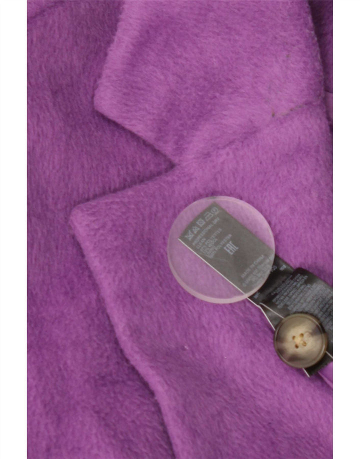 Marks & Spencer Dameoverfrakke UK 14 Large Purple Polyester